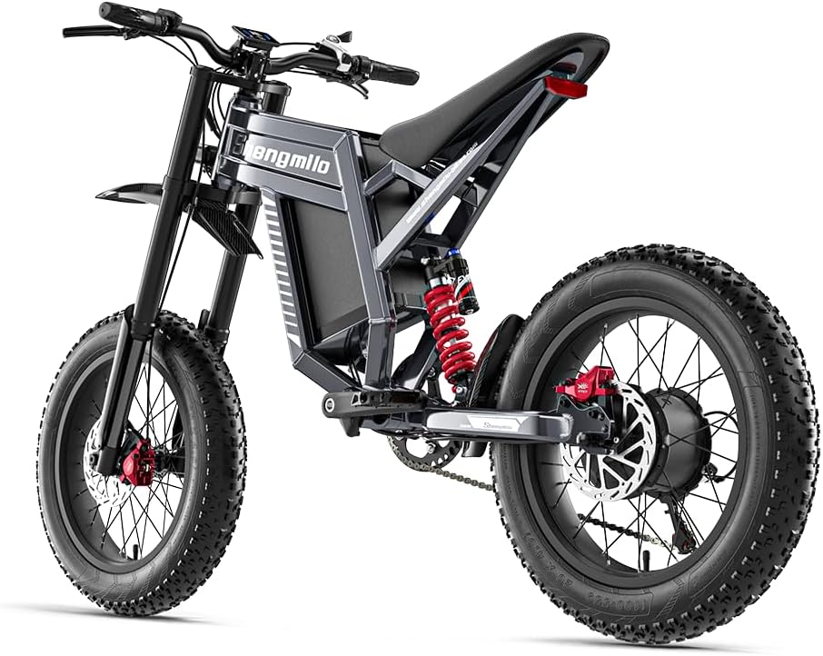 20" Fat Tire E-Bike: 60V 30Ah, Full Suspension, Hydraulic Brakes