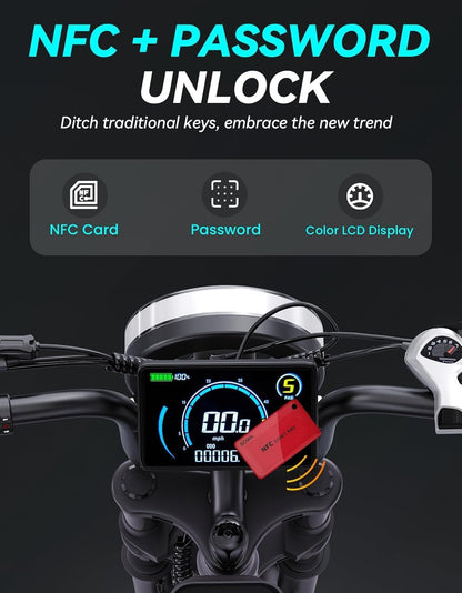 20" Fat Tire Electric Bike: 2500W, 60V, Full Suspension E-Bike