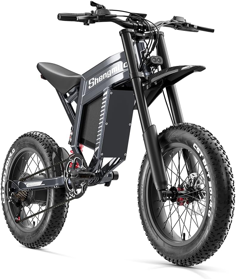20" Fat Tire E-Bike: 60V 30Ah, Full Suspension, Hydraulic Brakes