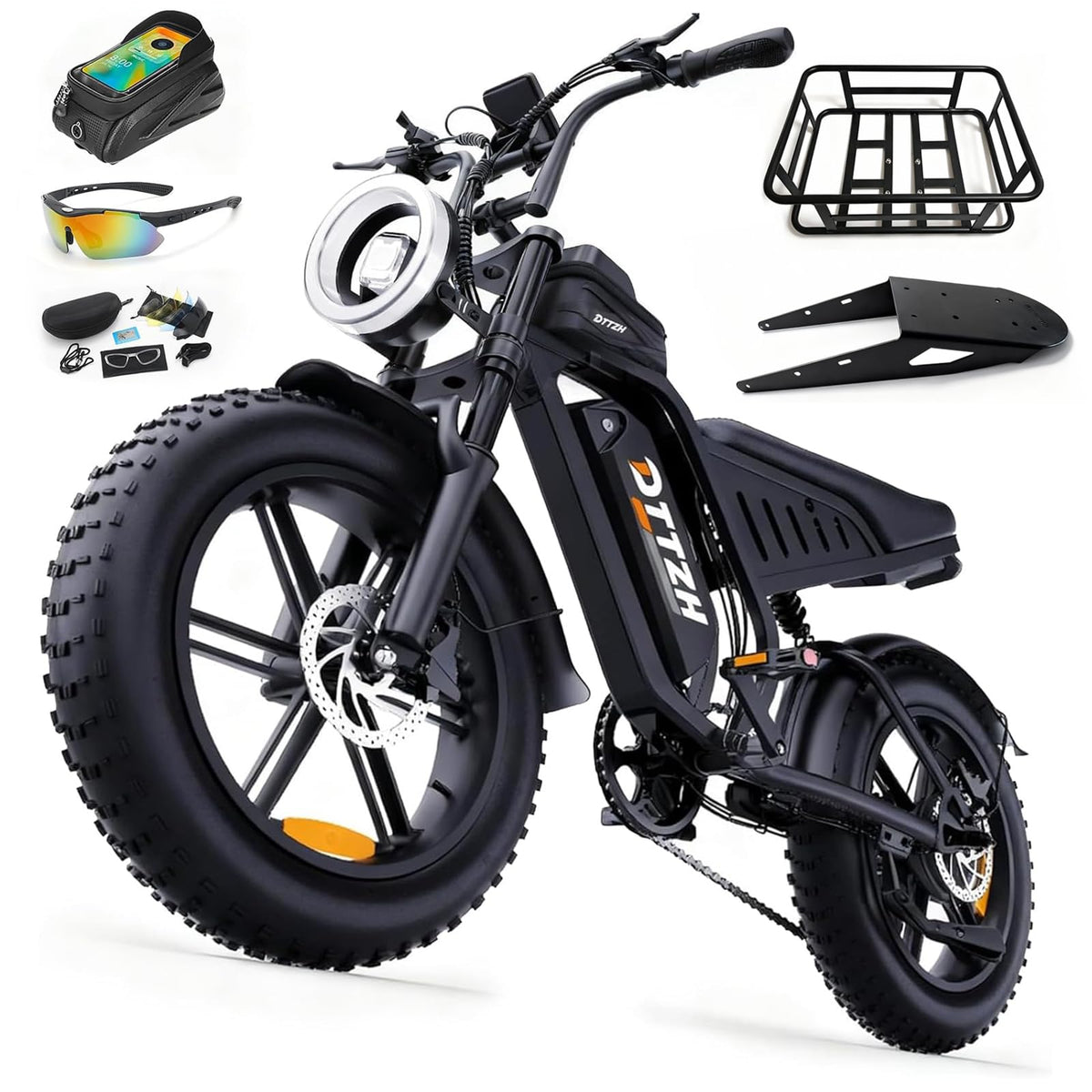 20" Fat Tire Electric Bike: 2500W, 60V, Full Suspension E-Bike