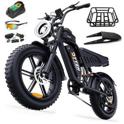 20" Fat Tire Electric Bike: 2500W, 60V, Full Suspension E-Bike