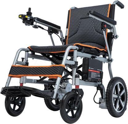 Portable Electric Wheelchair - Lightweight & Folding, 10-Mile Range