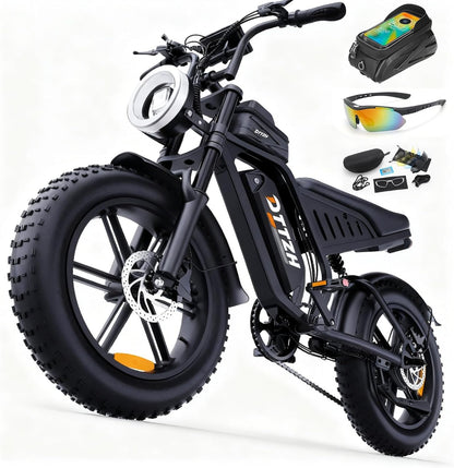 20" Fat Tire Electric Bike: 2500W, 60V, Full Suspension E-Bike