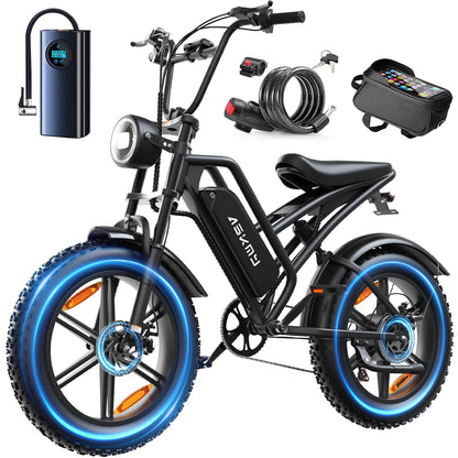 20" Fat Tire Electric Mountain Bike 1500W 48V 15Ah E-Bike