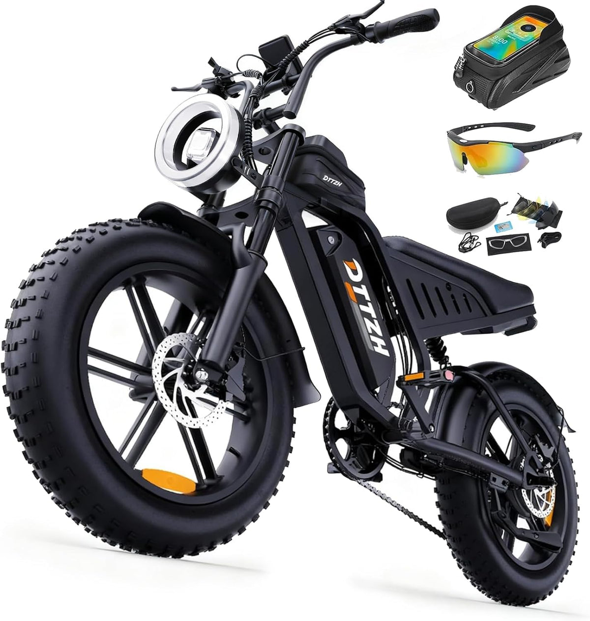 20" Fat Tire Electric Bike: 2500W, 60V, Full Suspension E-Bike