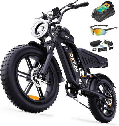 20" Fat Tire Electric Bike: 2500W, 60V, Full Suspension E-Bike