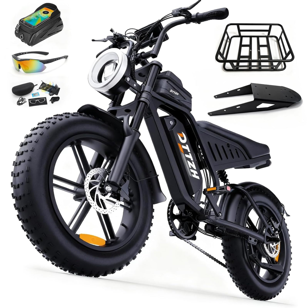 20" Fat Tire Electric Bike: 2500W, 60V, Full Suspension E-Bike