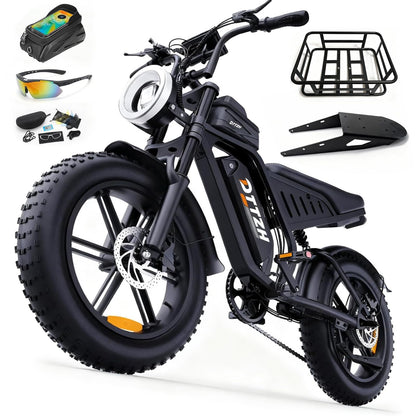 20" Fat Tire Electric Bike: 2500W, 60V, Full Suspension E-Bike