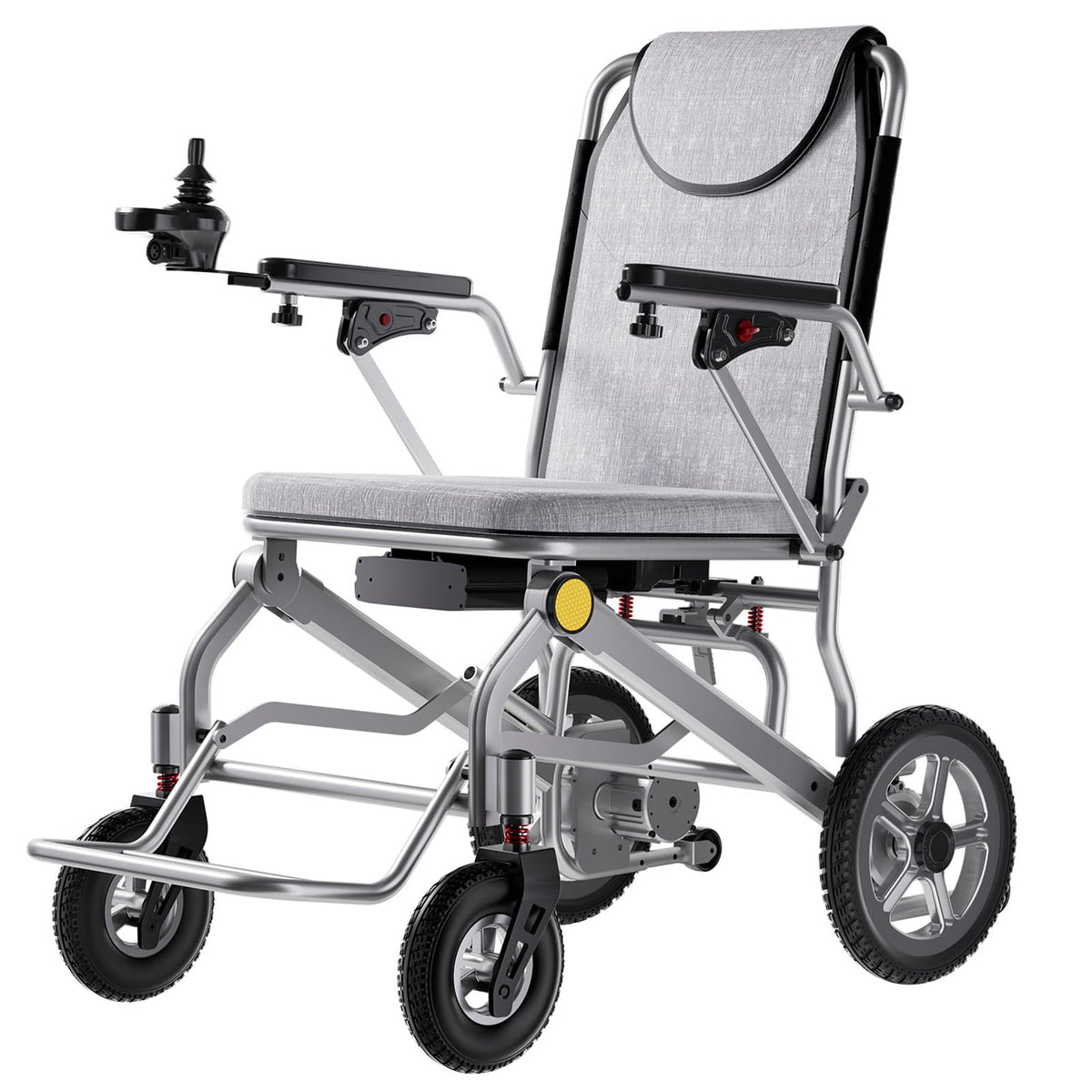 Folding Electric Wheelchair - 16-Mile, Dual 250W Motors
