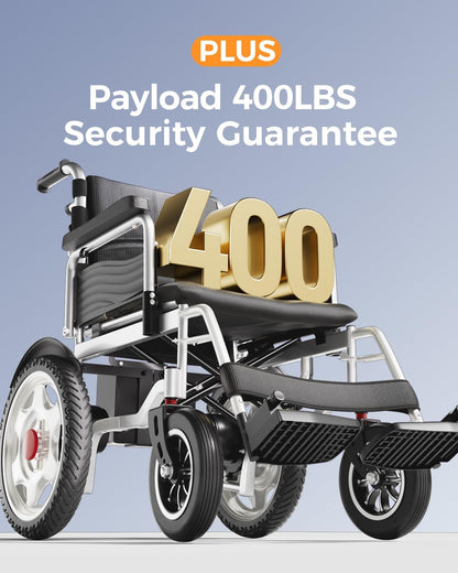 Lightweight Foldable Electric Wheelchair - Long Range, All-Terrain