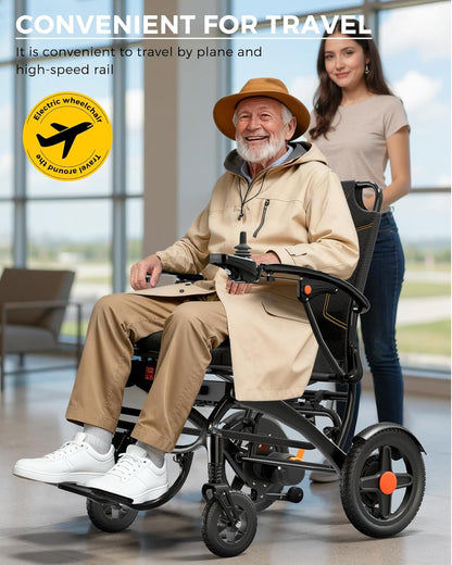 Foldable Carbon Fiber Electric Wheelchair - All-Terrain Power Chair