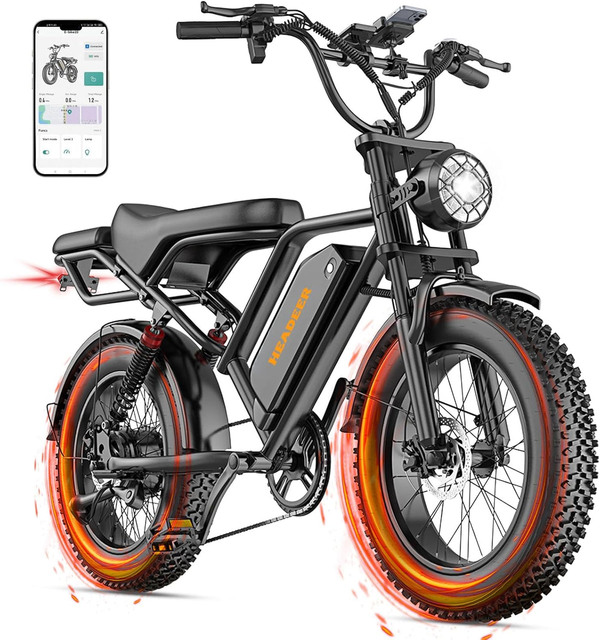 20" Fat Tire Electric Bike: 250W, 48V 20Ah, Dual Suspension