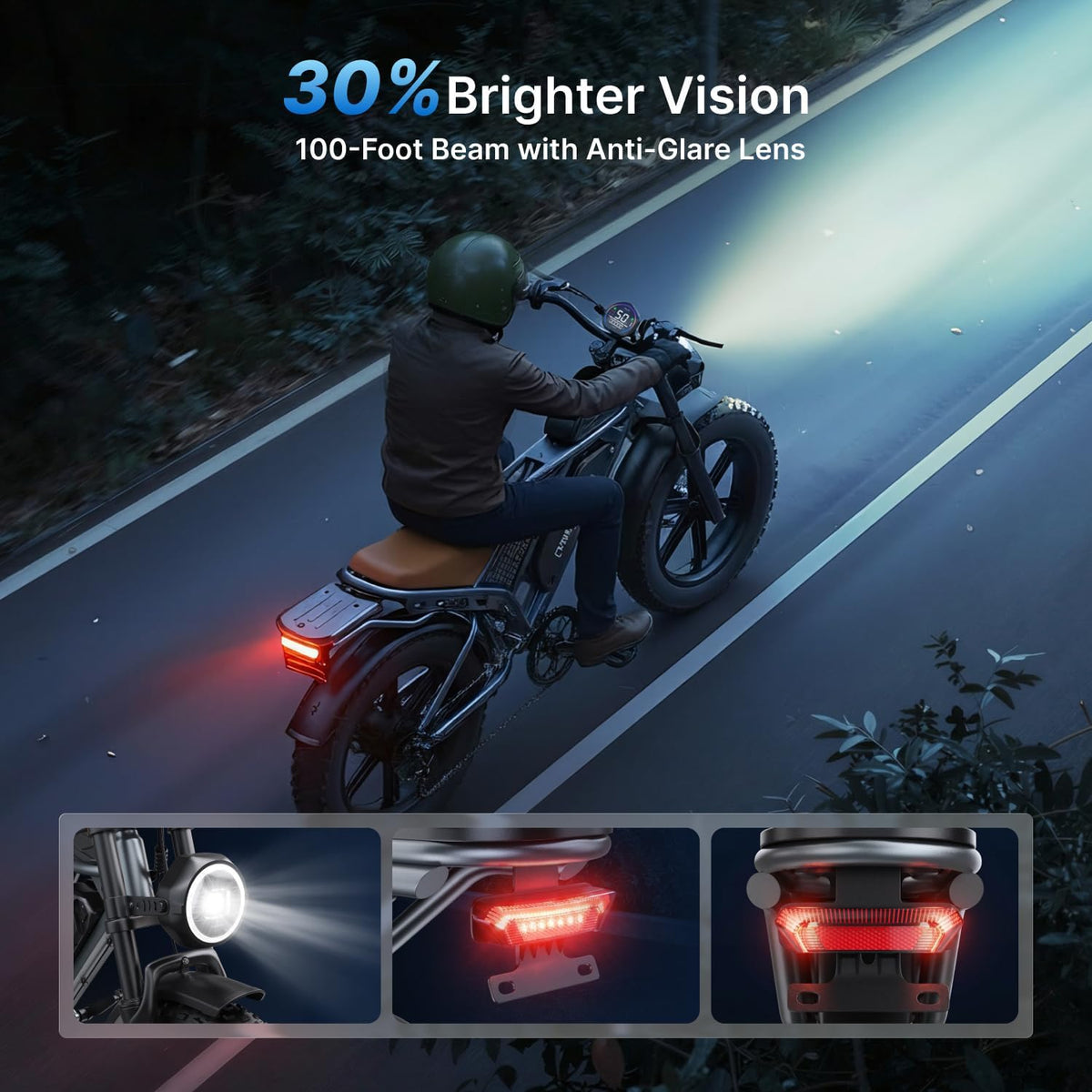 20" Fat Tire Electric Bike: 2000W, 48V, Dual Suspension E-Bike