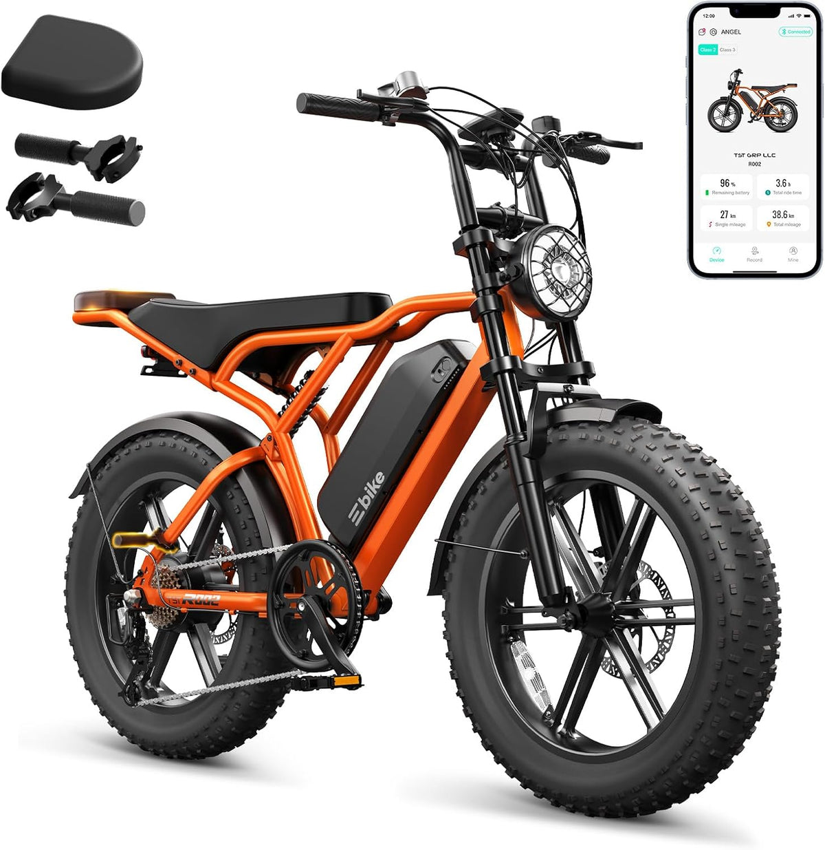 20" Fat Tire Electric Bike: 1500W, 48V, Dual Suspension E-Bike