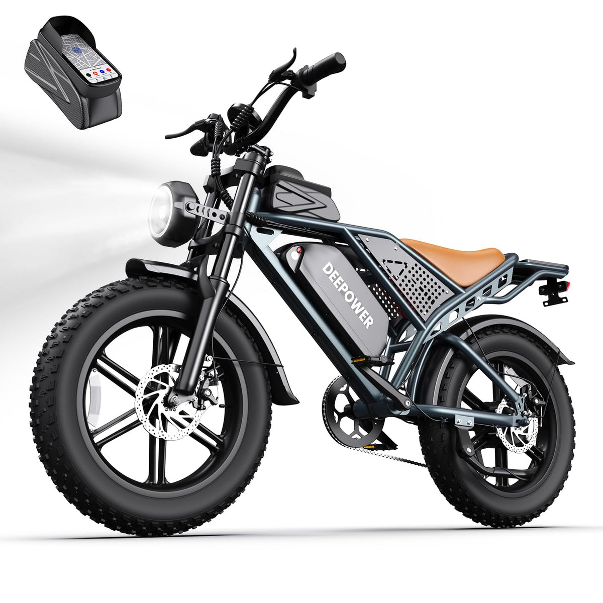20" Fat Tire Electric Bike: 2000W, 48V, Dual Suspension E-Bike