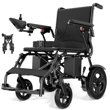 Folding Electric Wheelchair - 16-Mile, Dual 250W Motors