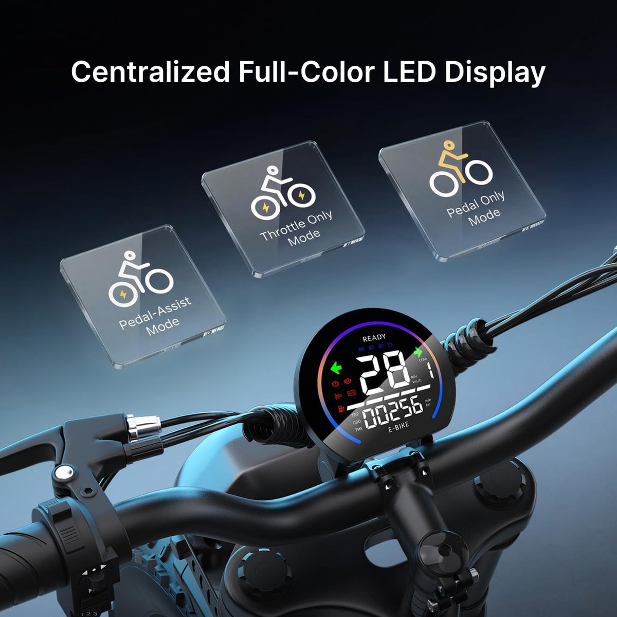 20" Fat Tire Electric Bike: 2000W, 48V, Dual Suspension E-Bike