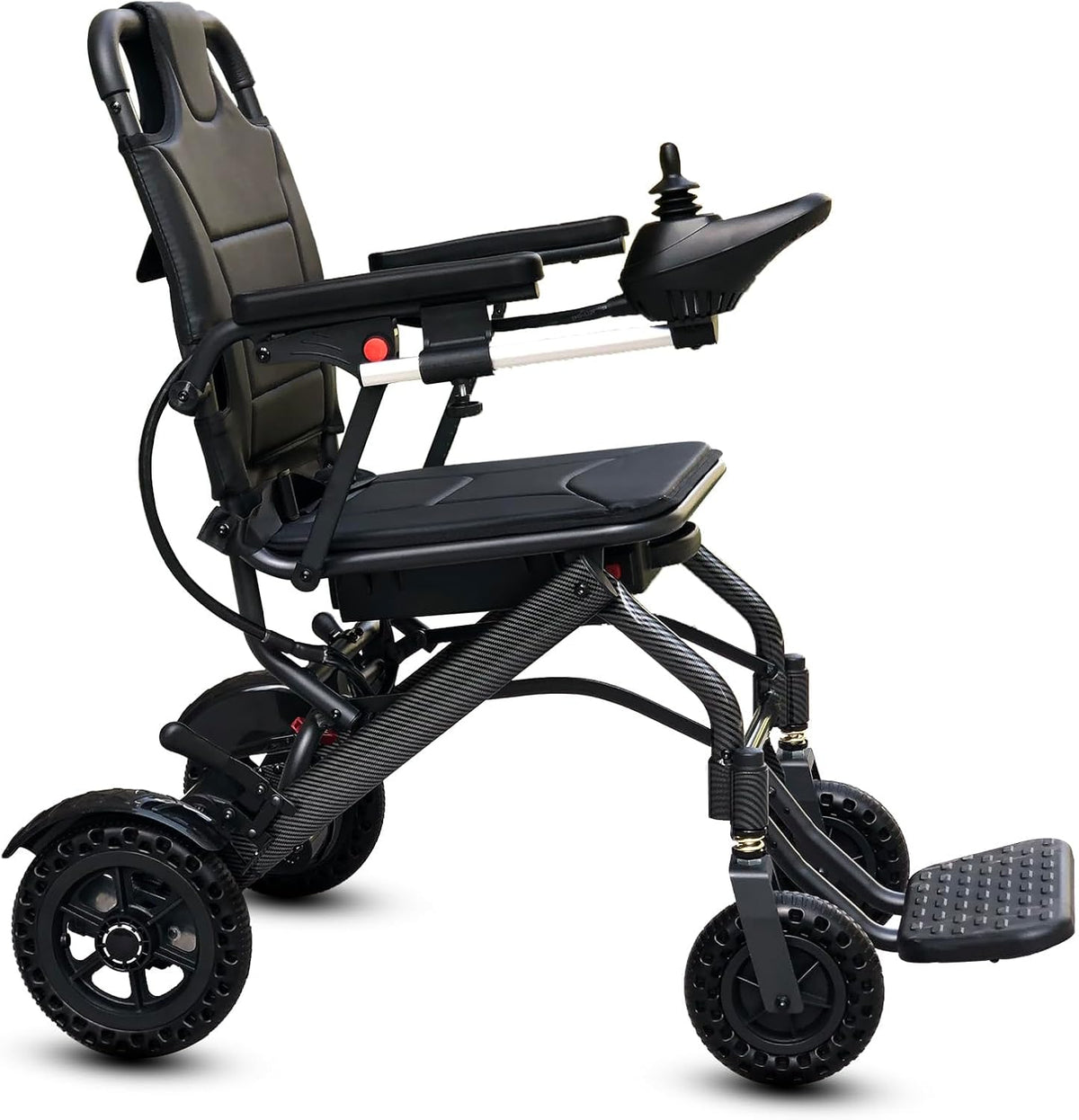Folding Electric Wheelchair - 13kg, 20km Range, Carbon, 220lb