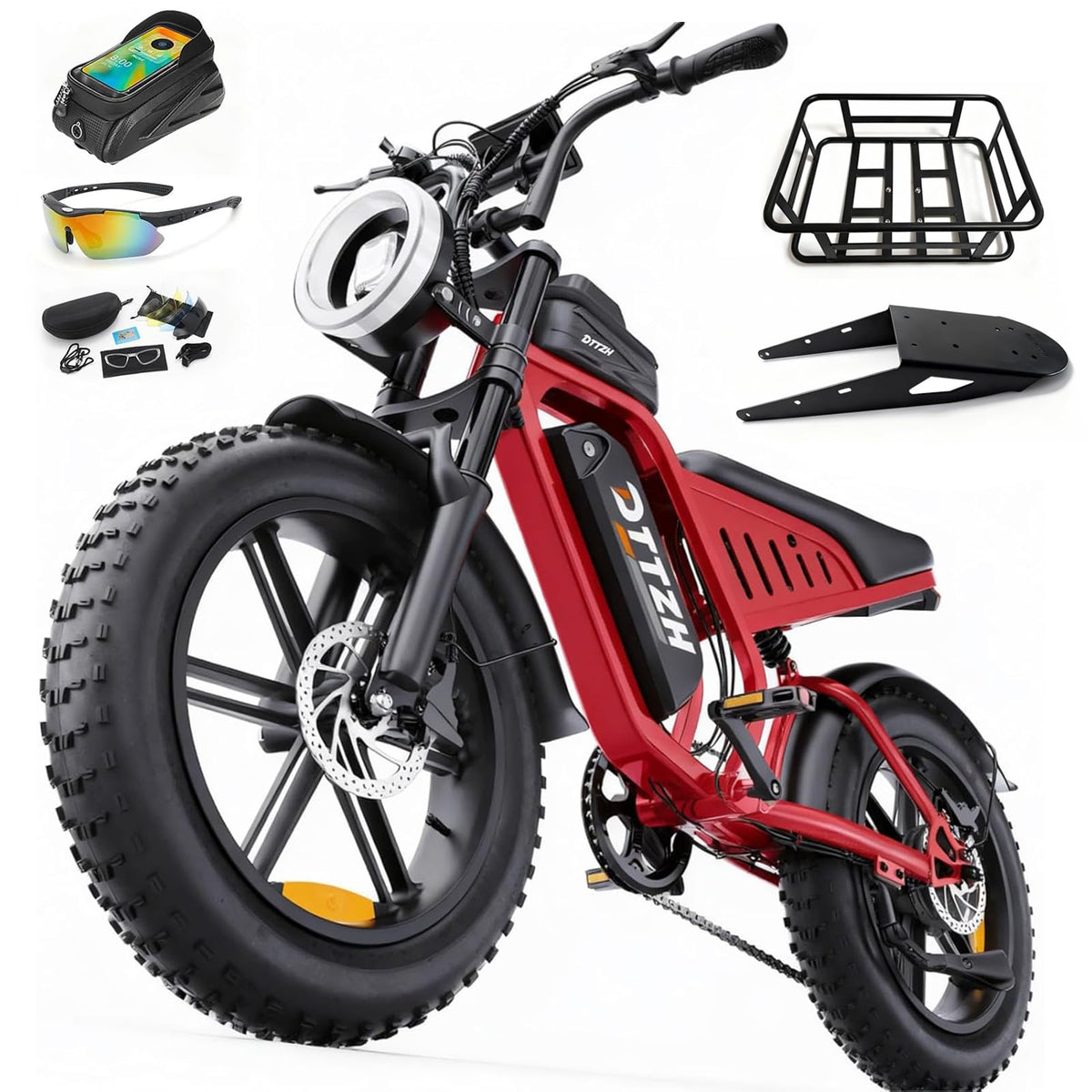 20" Fat Tire Electric Bike: 2500W, 60V, Full Suspension E-Bike