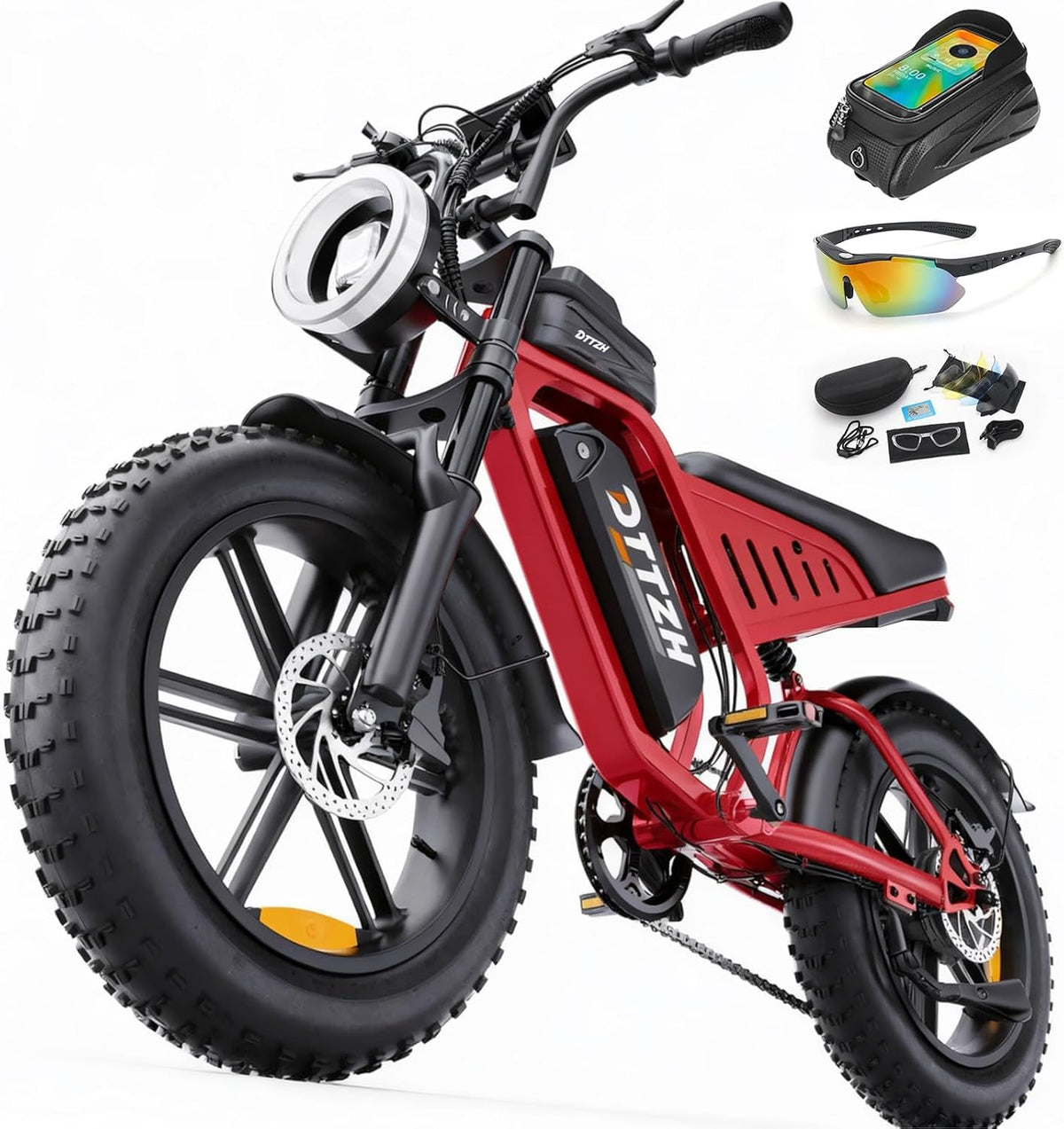 20" Fat Tire Electric Bike: 2500W, 60V, Full Suspension E-Bike