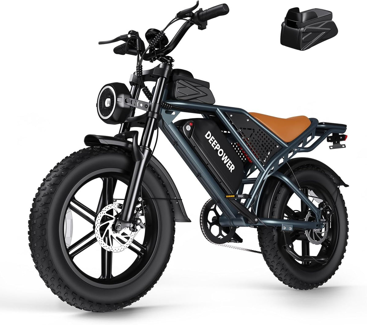 20" Fat Tire Electric Bike: 2000W, 48V, Dual Suspension E-Bike
