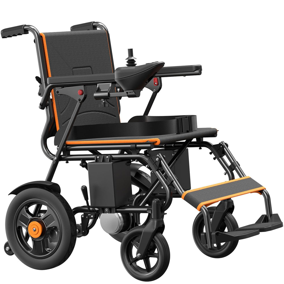 Folding Electric Wheelchair - 16-Mile, Dual 250W Motors