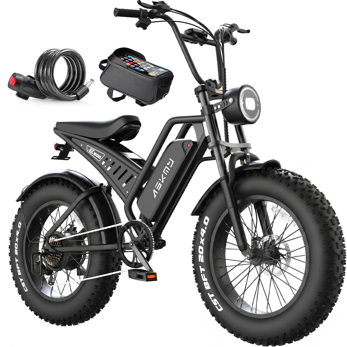 20" Fat Tire Electric Mountain Bike 1500W 48V 15Ah E-Bike
