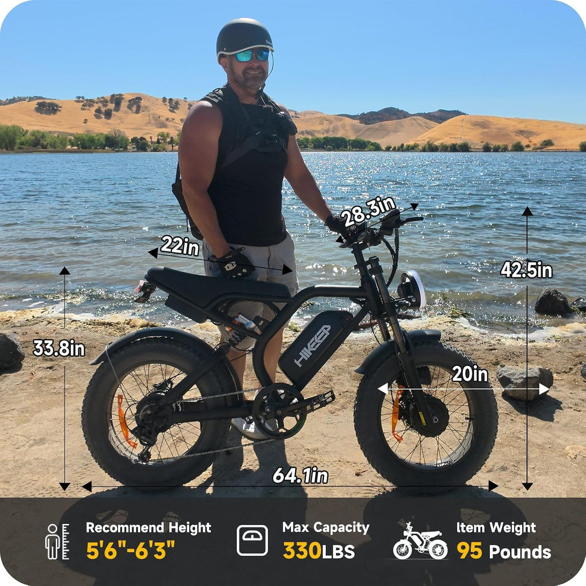 20" Fat Tire E-Bike: Dual 1500W, 48V 25Ah, Full Suspension